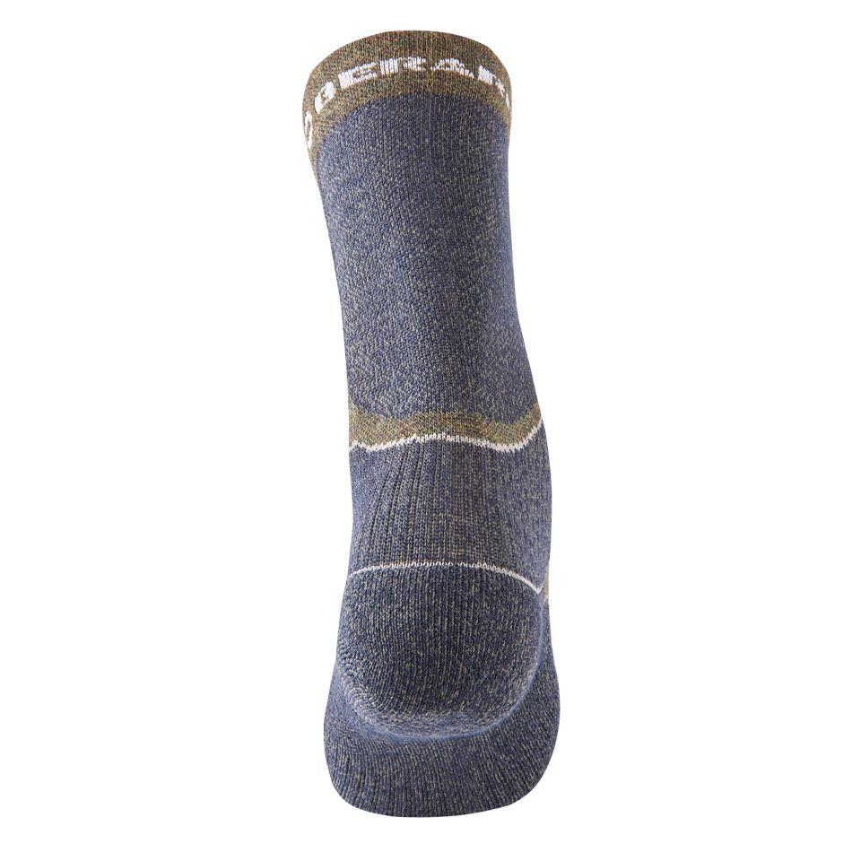 Par de calcetines  Bergara de lana y seda para cazar 39/41 verde y gris 4/4