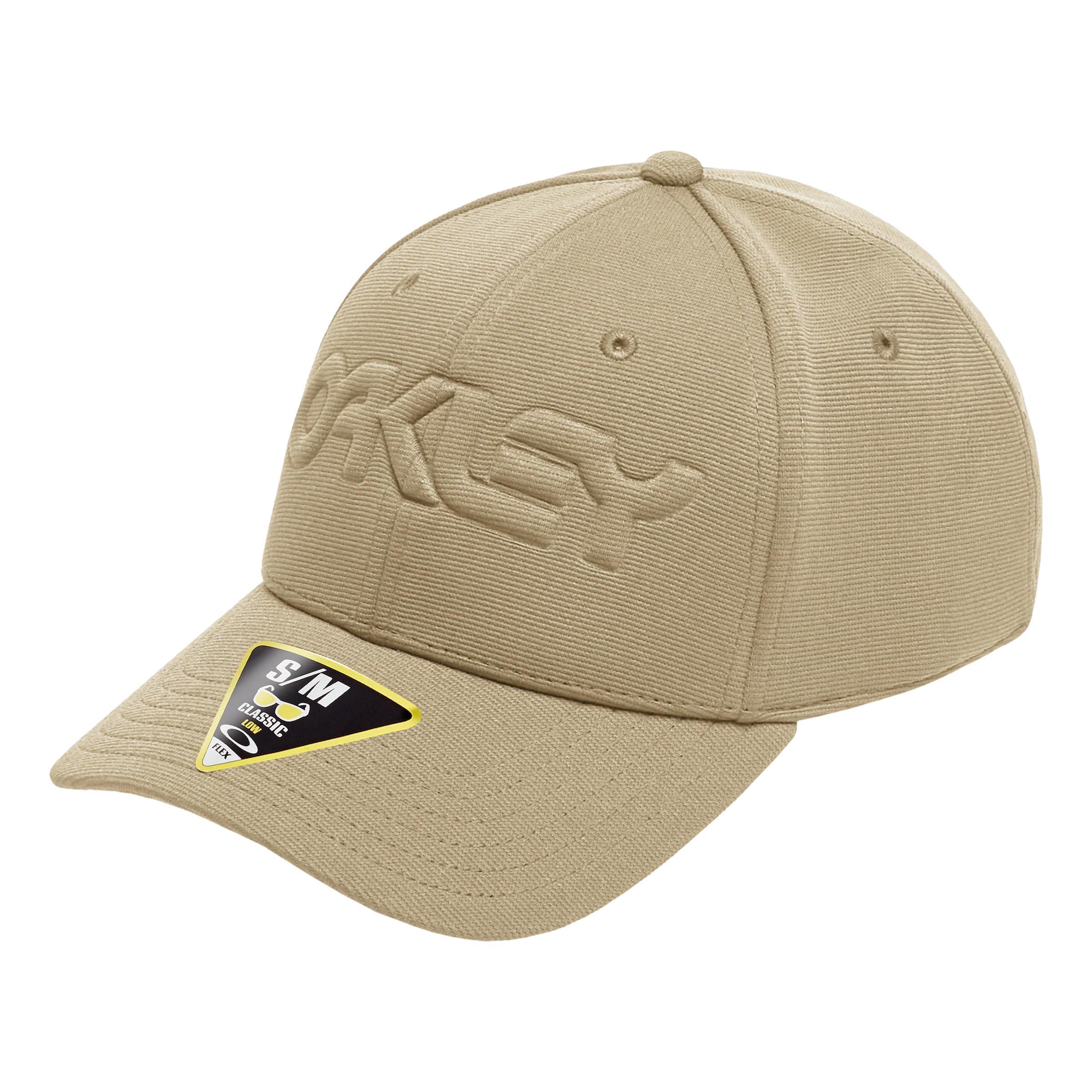 OAKLEY 6 Panel Stretch Embossed Unisex Cap - Safari