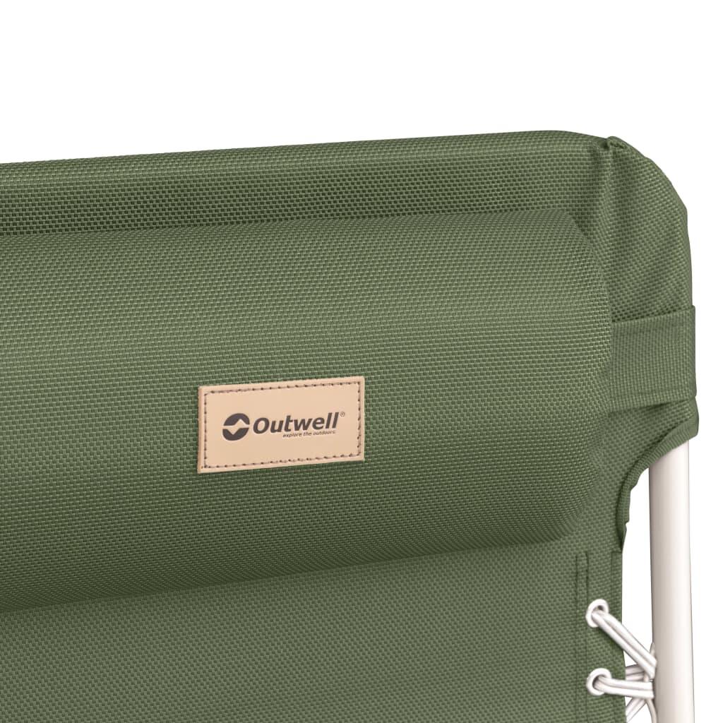 Cadeira de campismo reclinável Ramsgate verde azeitona Outwell 3/6