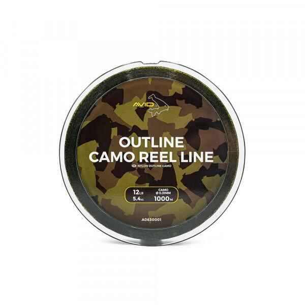 Nylon für den Fischfang Avid Outline camo reel line 12lb 1000 m