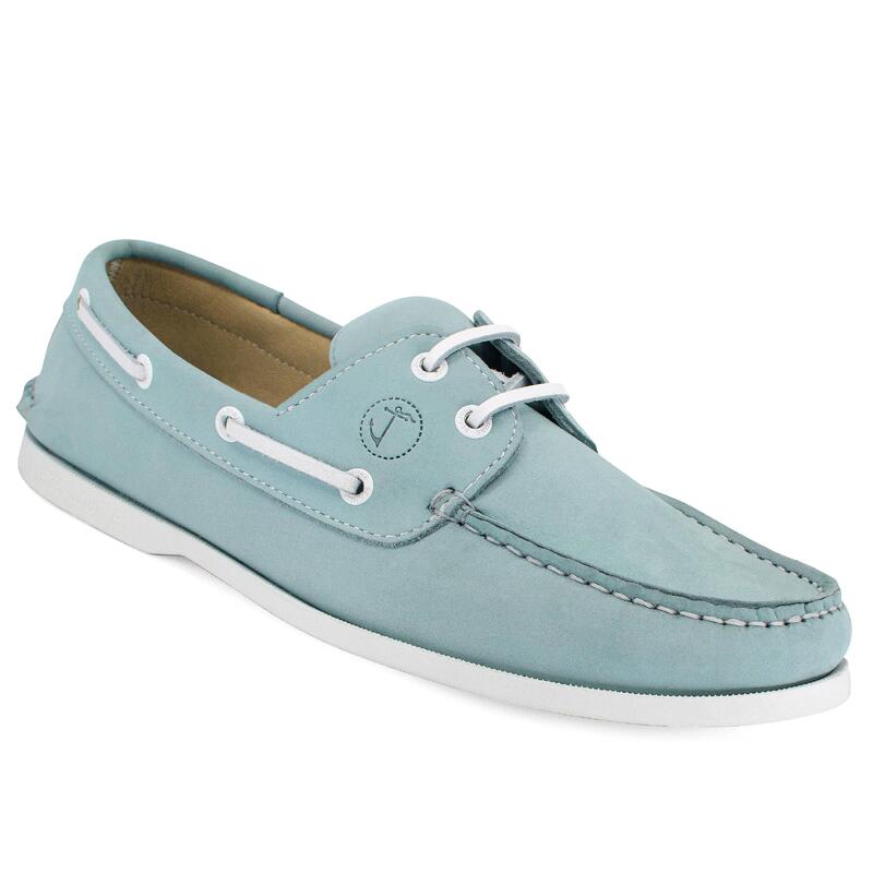 Zapatos Náuticos Seajure Ifaty Hombre Azul Cuero Nobuck