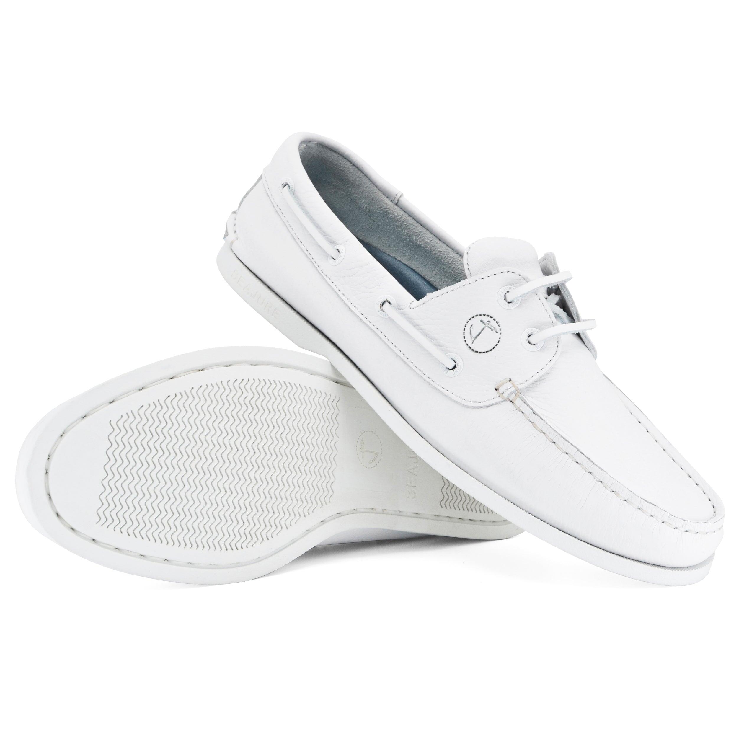 Scarpe da Barca Knude Uomo Biancos Pelle 2/6