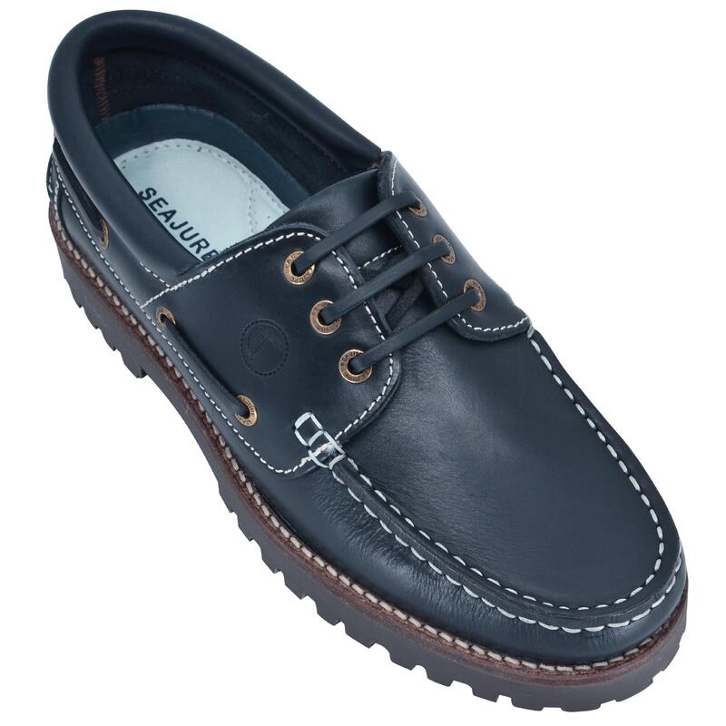 Sapatos de Vela Lubmin Homem Azul Marinho Pele