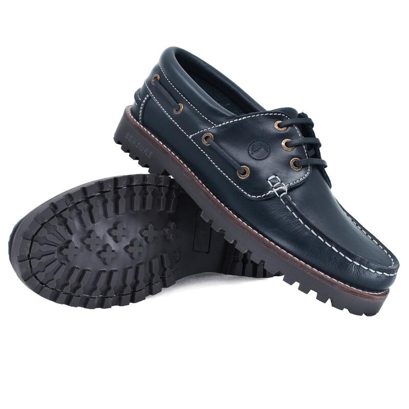 Scarpe da Barca Lubmin Uomo blu navy Pelle