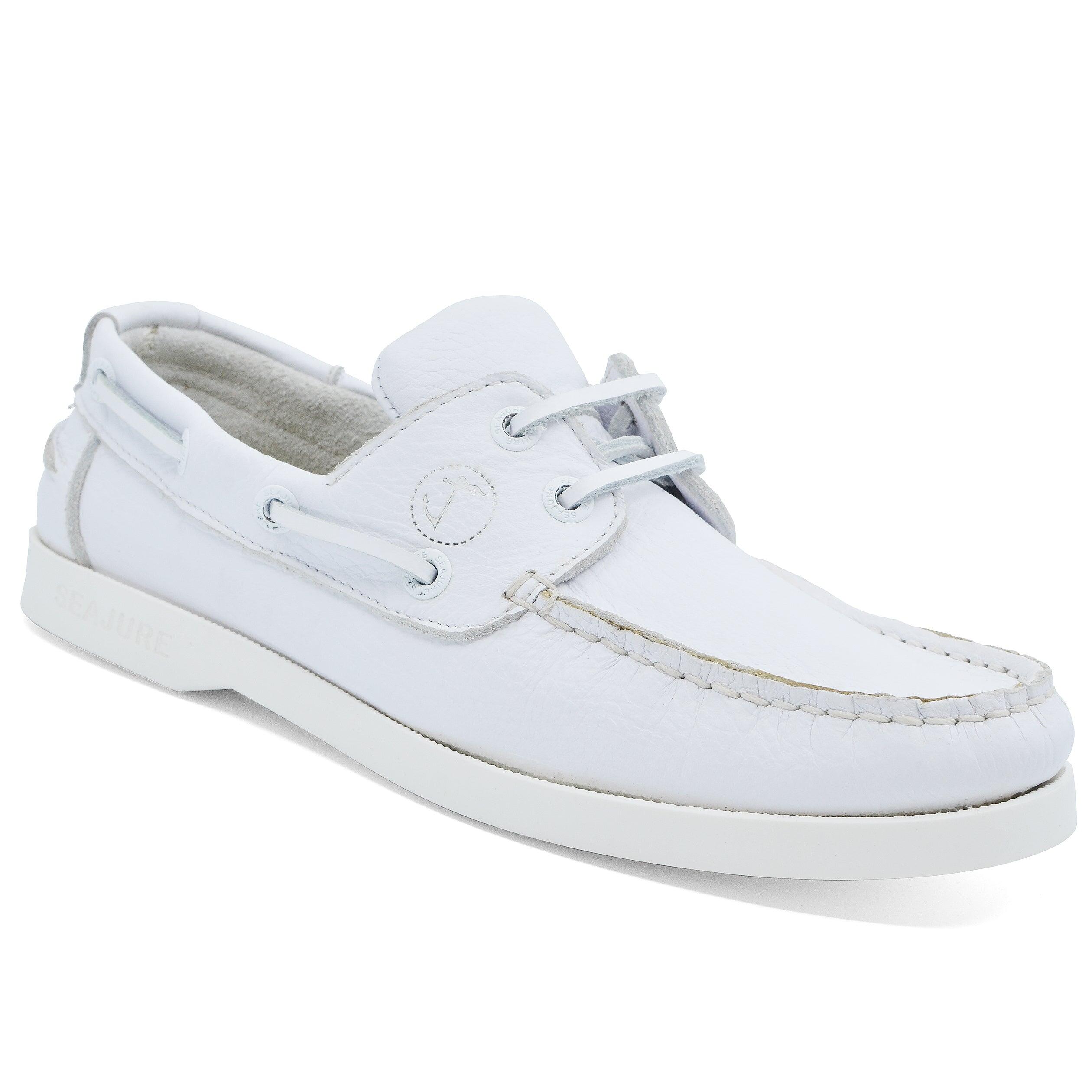 SEAJURE Sapatos de Vela Shoal Mulher Branco Pele