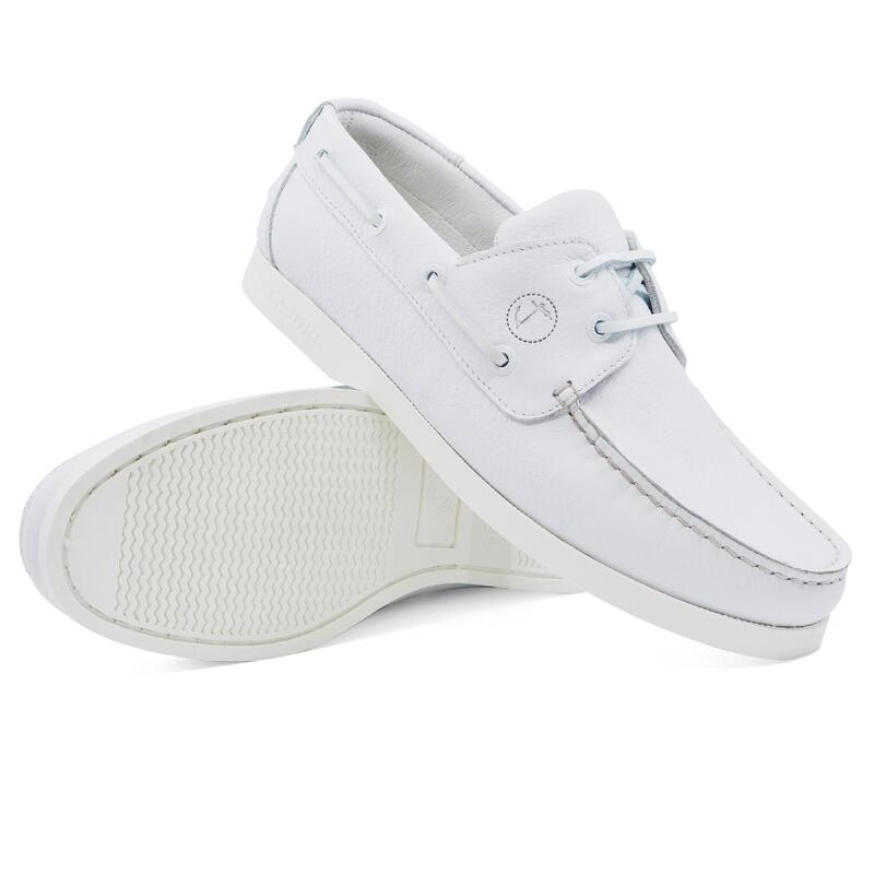 Zapatos Náuticos Seajure Shoal Mujer Blanco Cuero