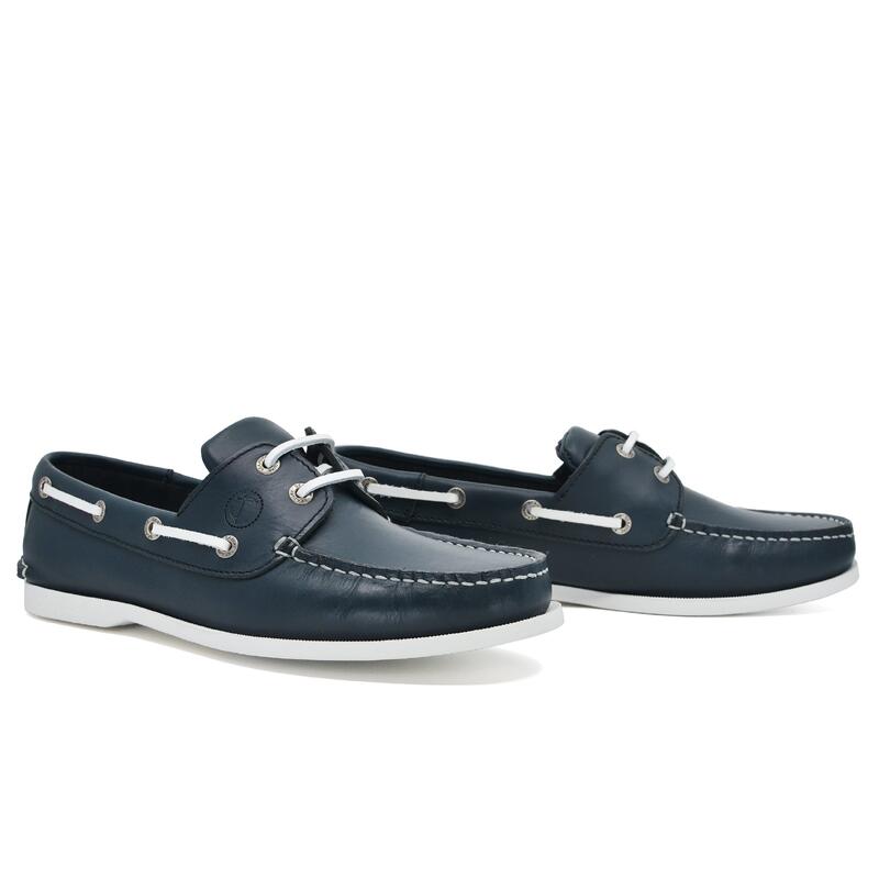 Chaussures Bateau Watamu Homme Bleu Marine Cuir