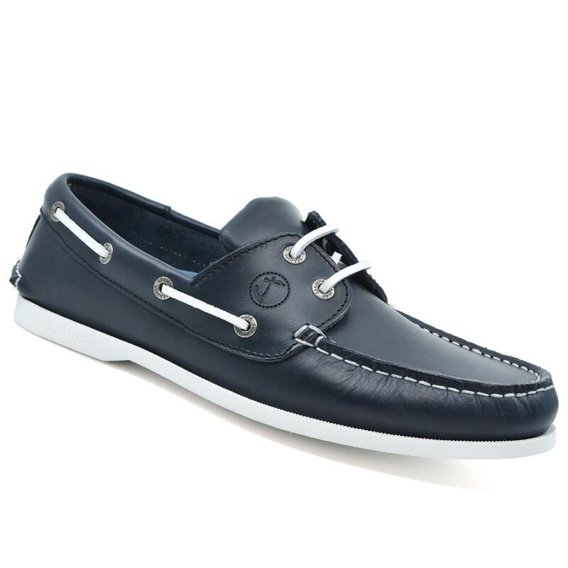 Chaussures Bateau Watamu Homme Bleu Marine Cuir