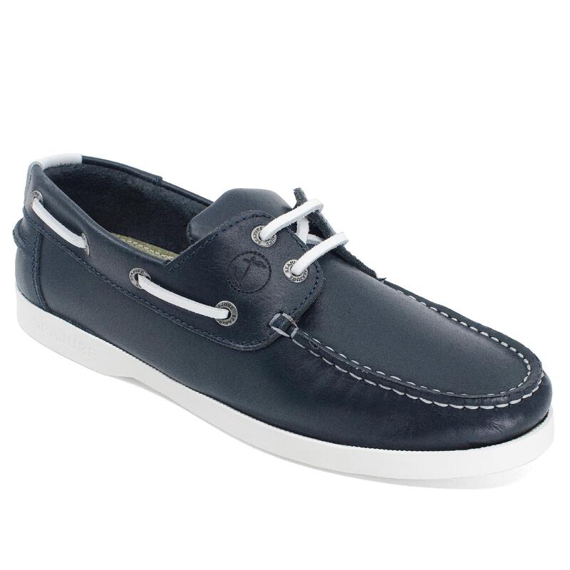 Scarpe da Barca Cannon Donna Blu Navy Pelle