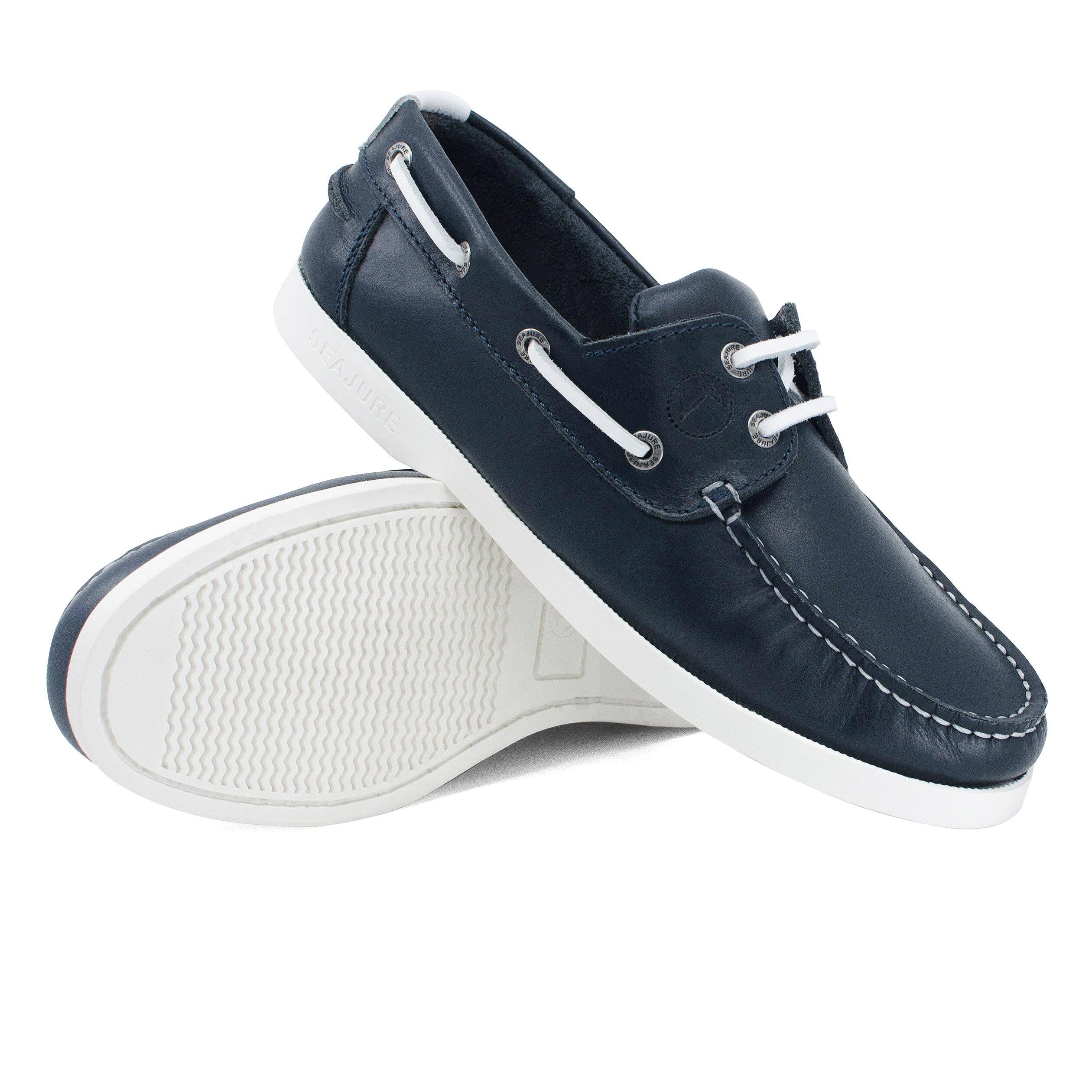 Donna Pelle Scarpe da Barca Cannon Blu navy 3/8