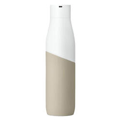Faltbare Wasserflasche mit Karabiner, weiß, 1,30 €
