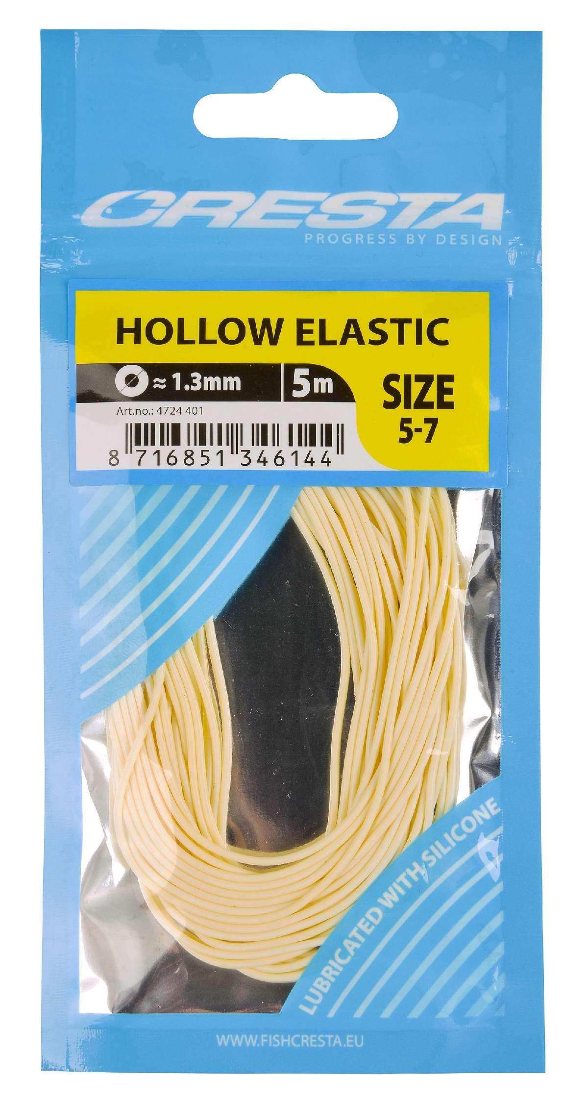 CRESTA Cresta Hollow Elastic 1.3 mm  5 m  White