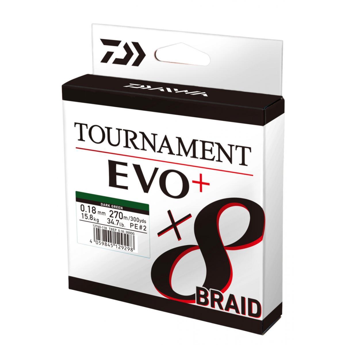 DAIWA Daiwa Tournament X8 EVO+ Dark Green 135m 0.08 mm 4.90kg