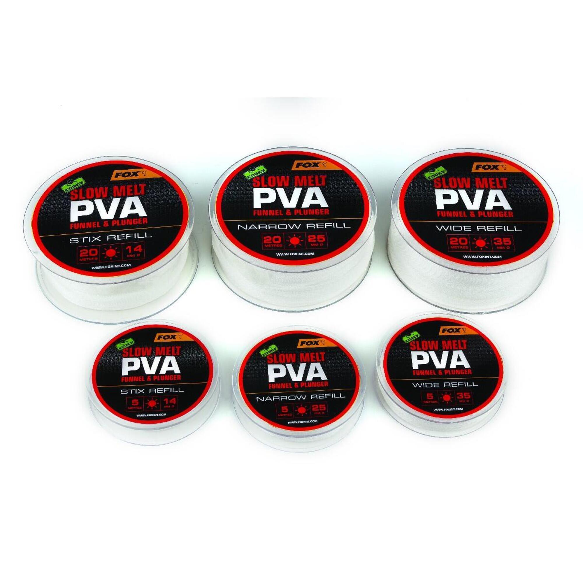 FOX Fox Edges PVA Slow Melt 20m Refill 35 mm Wide - Fox Klein Materiaal