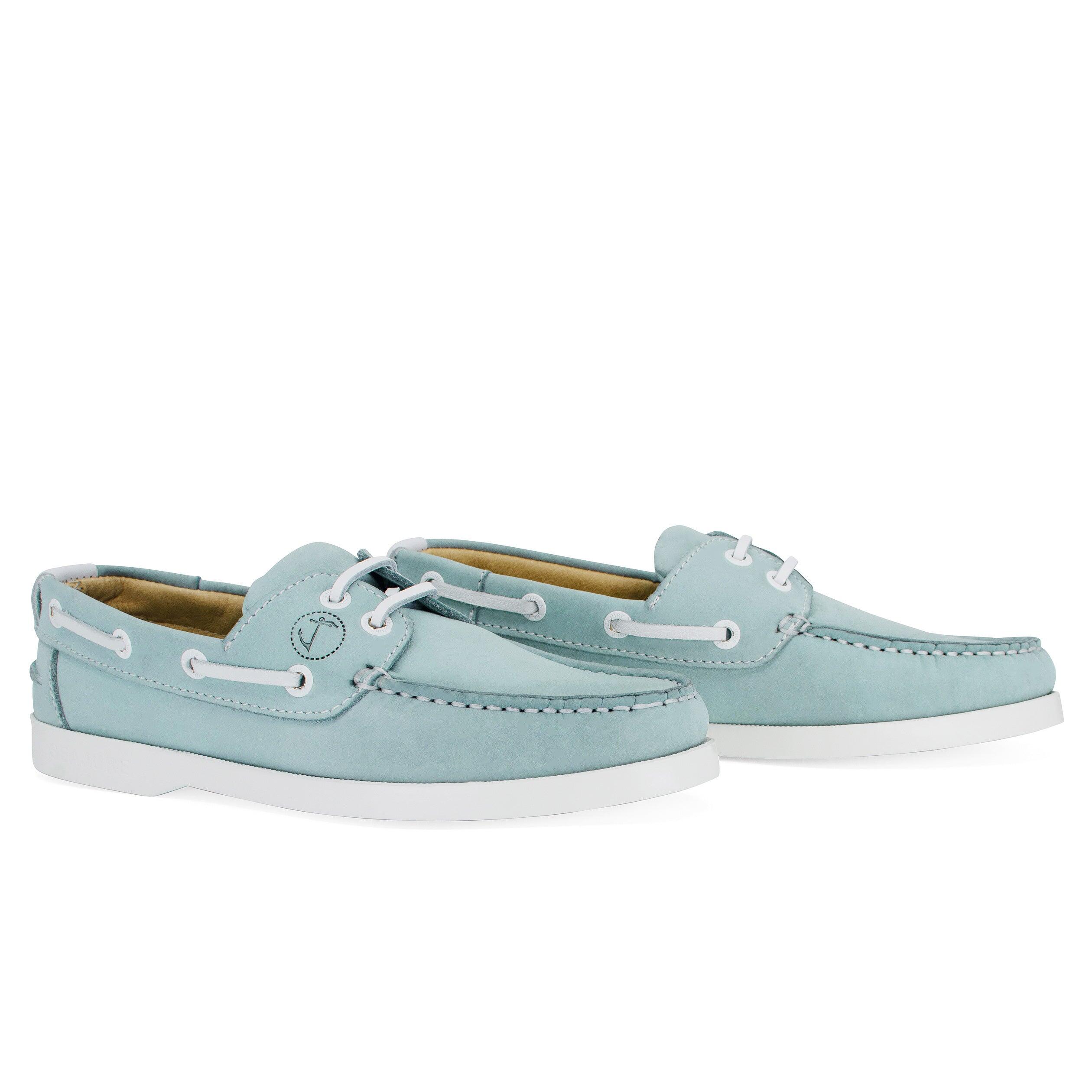 Zapatos Náuticos Seajure Nacpan Mujer Azul Cuero Nubuck 3/5