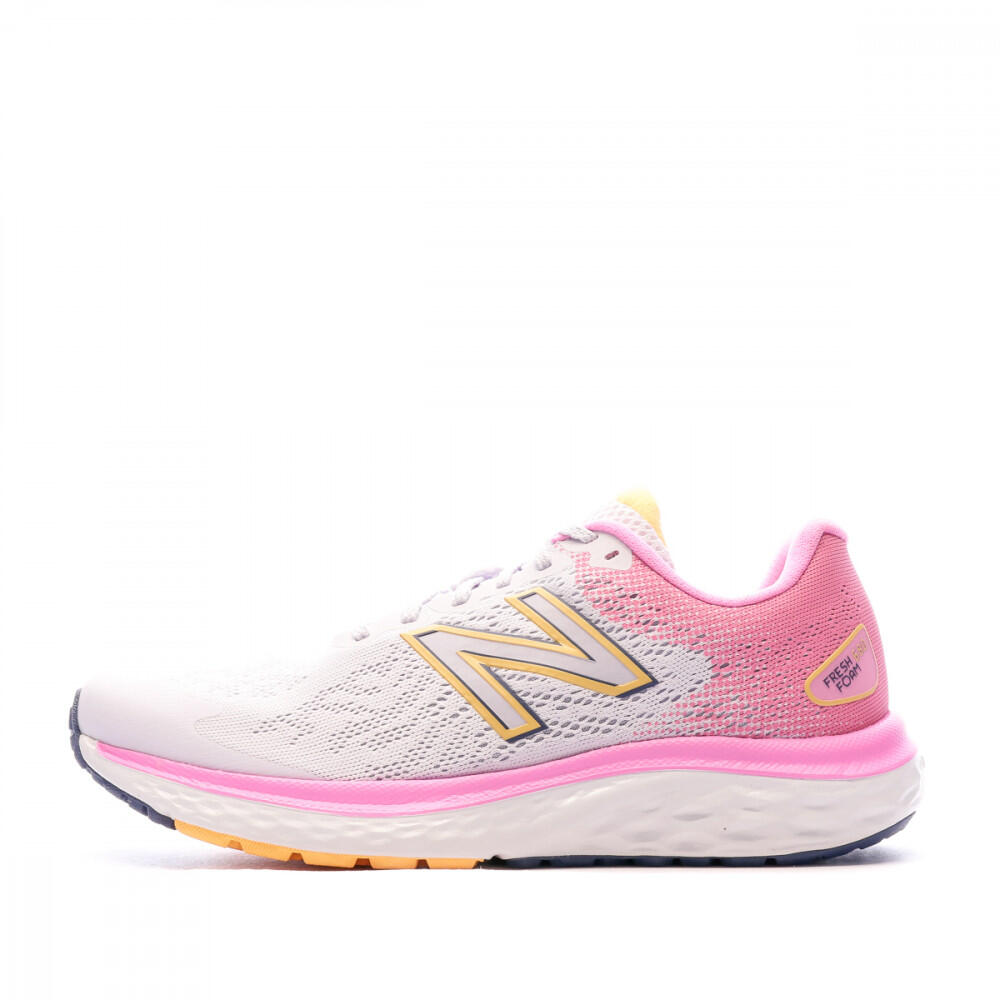New Balance - Chaussures De Running Blanc/rose Femme New Balance W680 - Chaussures De Sport - Blanc - 36 - Decathlon