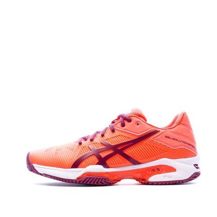 Chaussures de tennis orange femme Asics Gel Solution Speed 3 clay