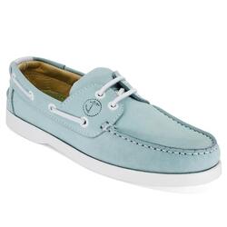 Chaussures Bateau Nacpan Femme Bleu Cuir Nubuck