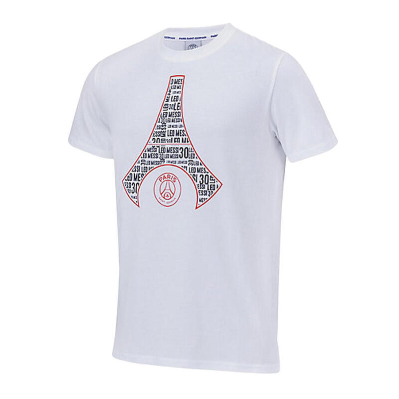 Messi Paris T-shirt Blanc Homme PSG