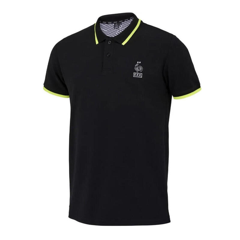 Polo Noir Homme Equipe de France Lifestyle