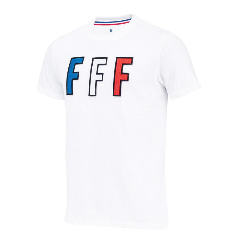 FFF T-shirt Fan Blanc Homme Equipe de France