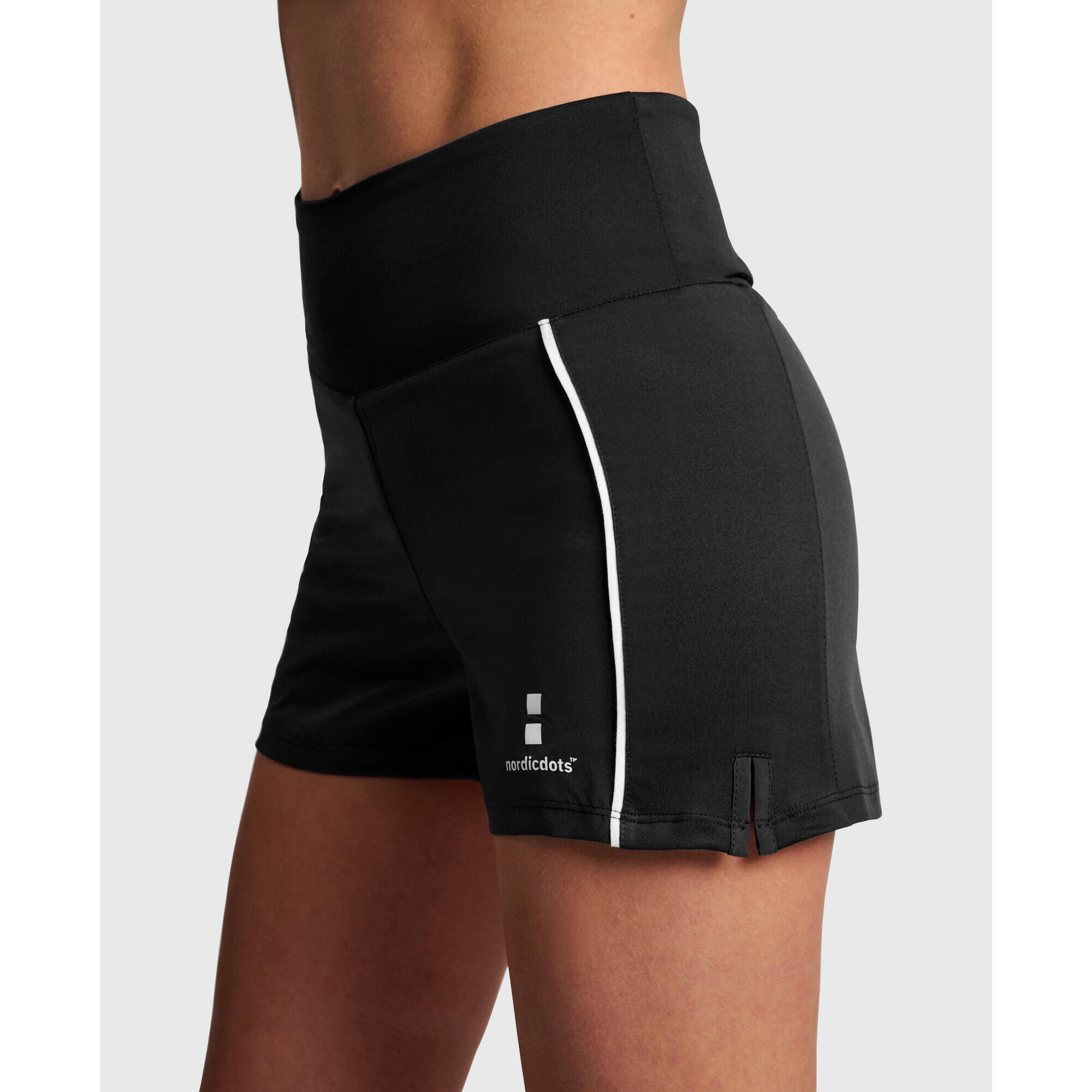 Club Tennis/Padel Short Dames Zwart NORDICDOTS Decathlon.nl