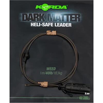 Korda dark matter leader heli safe leader 40lb 1m weed - korda klein materiaal