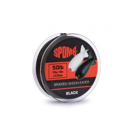 SPOMB Spomb Braided Leader 50Lb Black - Fox Lijn