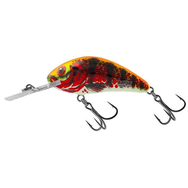 Poisson Nageur Salmo Rattlin Hornet Flottant 5,5cm (Holo Red Perch)