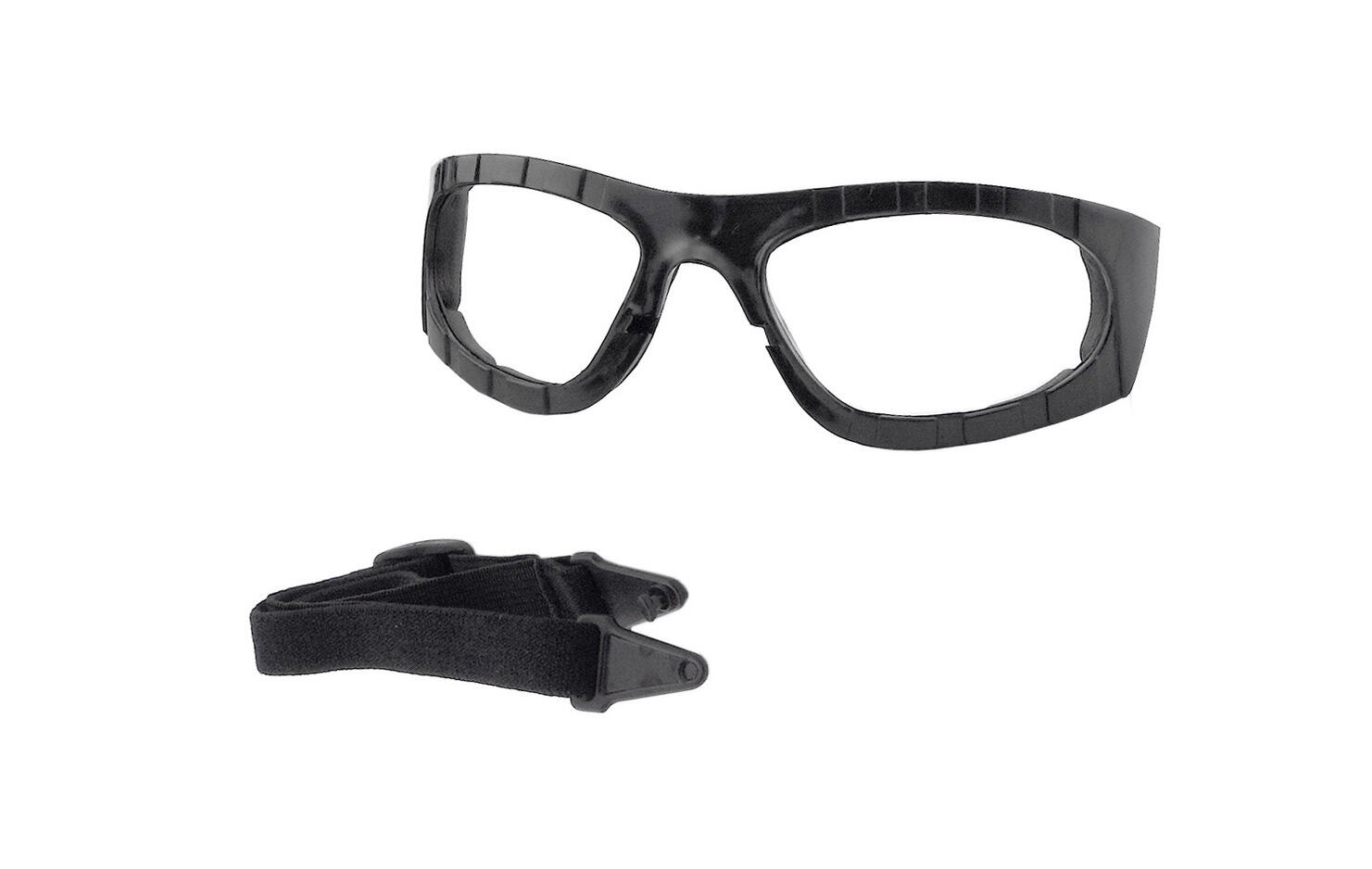 Taktische Brille | 100 | smoke | HLT® Qualitätsgläser | beschlagfrei 3/4