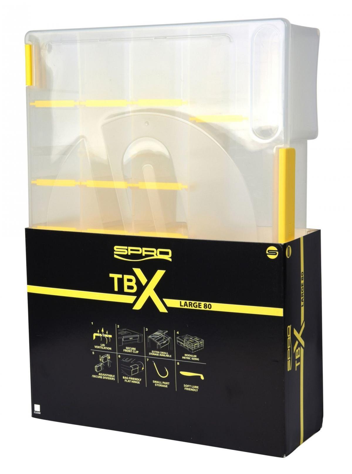 SPRO Spro TBX Large 80 Box Clear - SPRO Tacklebox & Opbergsystemen