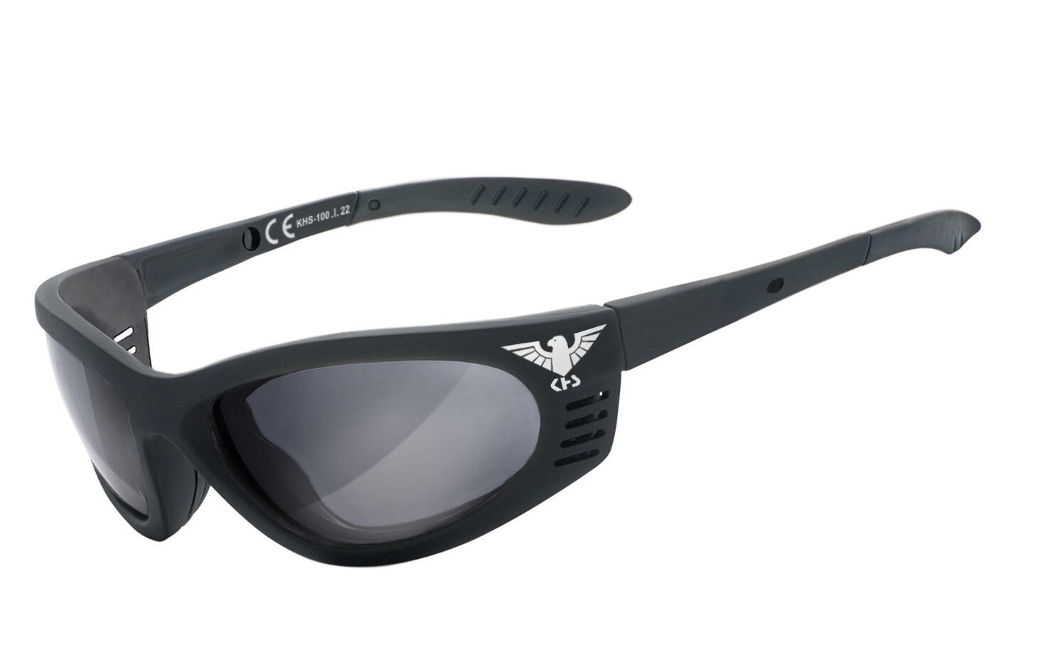 Taktische Brille | 100 | smoke | HLT® Qualitätsgläser | beschlagfrei 2/4