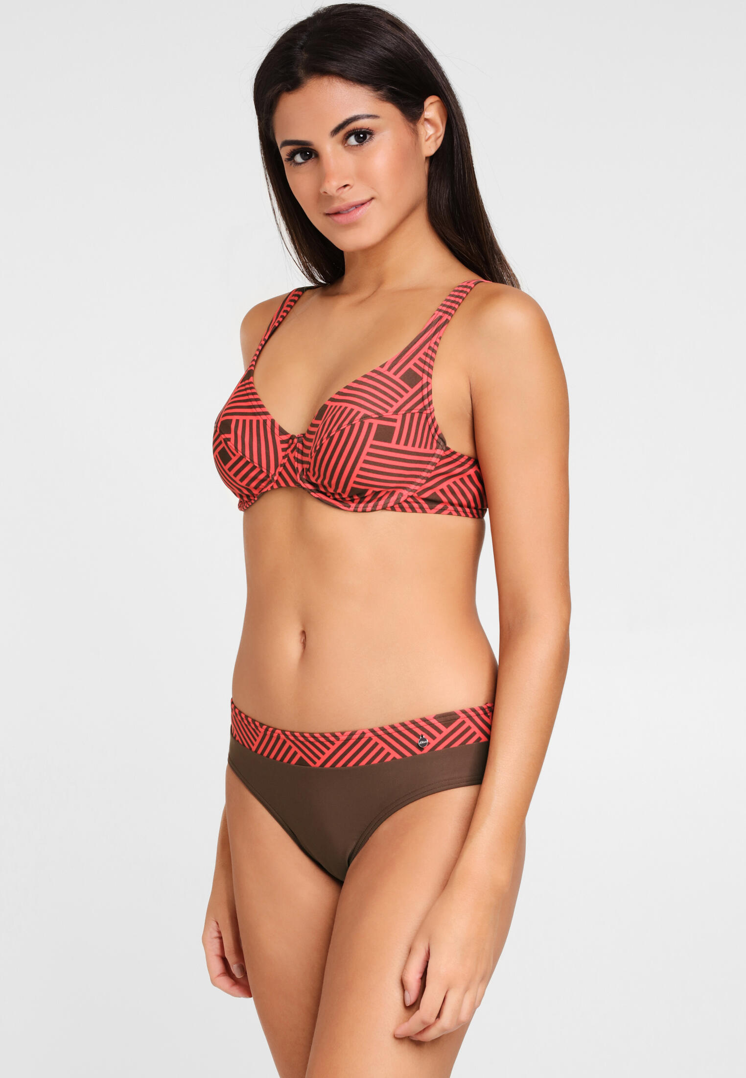 Damen s.Oliver RED LABEL Beachwear Bügel-Bikini mit grafischem Druckdesign 2/7