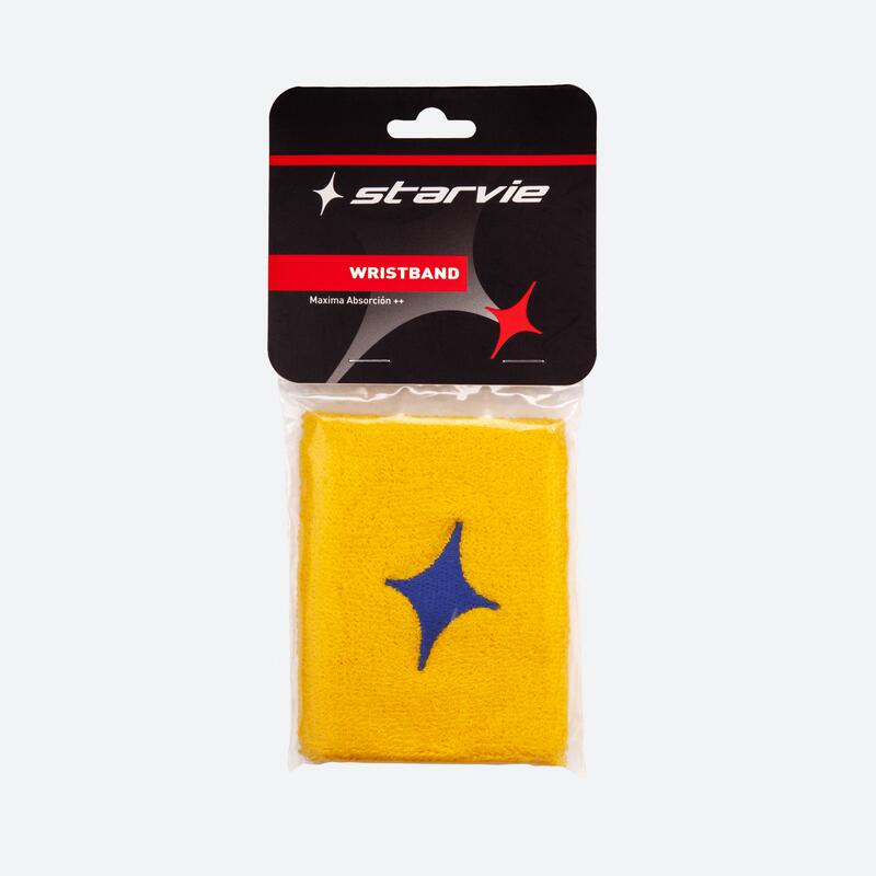 Muñequera amarilla con estrella azul de StarVie