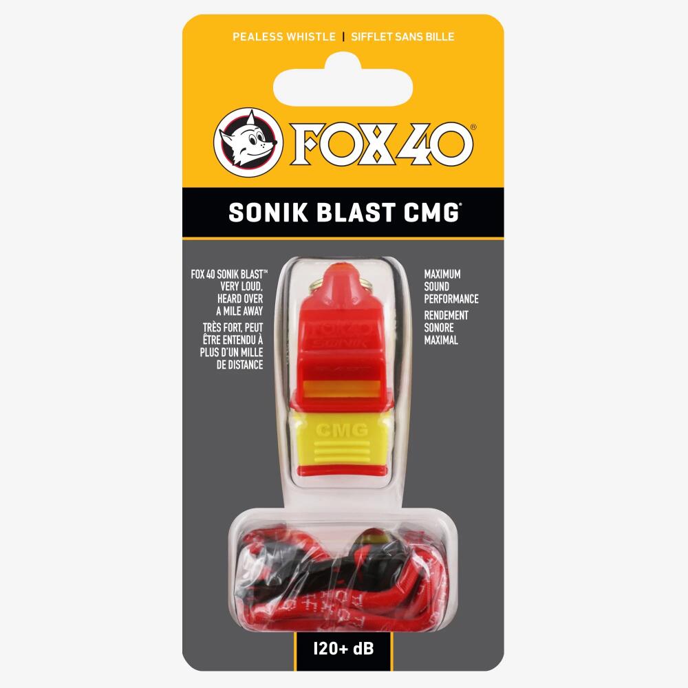 SILBATO FOX 40 SONIK BLAST CMG ROJO-AMARILLO 3/3