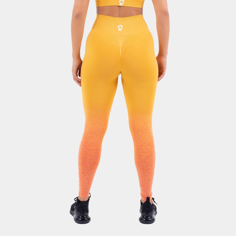 Seamless Ombre Scrunch Leggings - Jaune