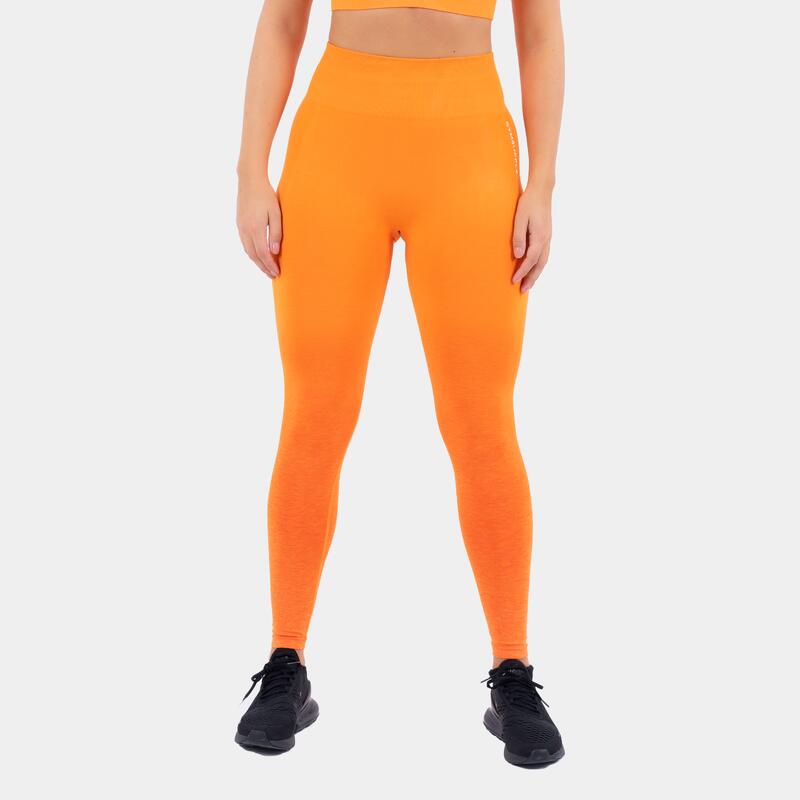 Seamless Ombre Scrunch Leggings - Orange