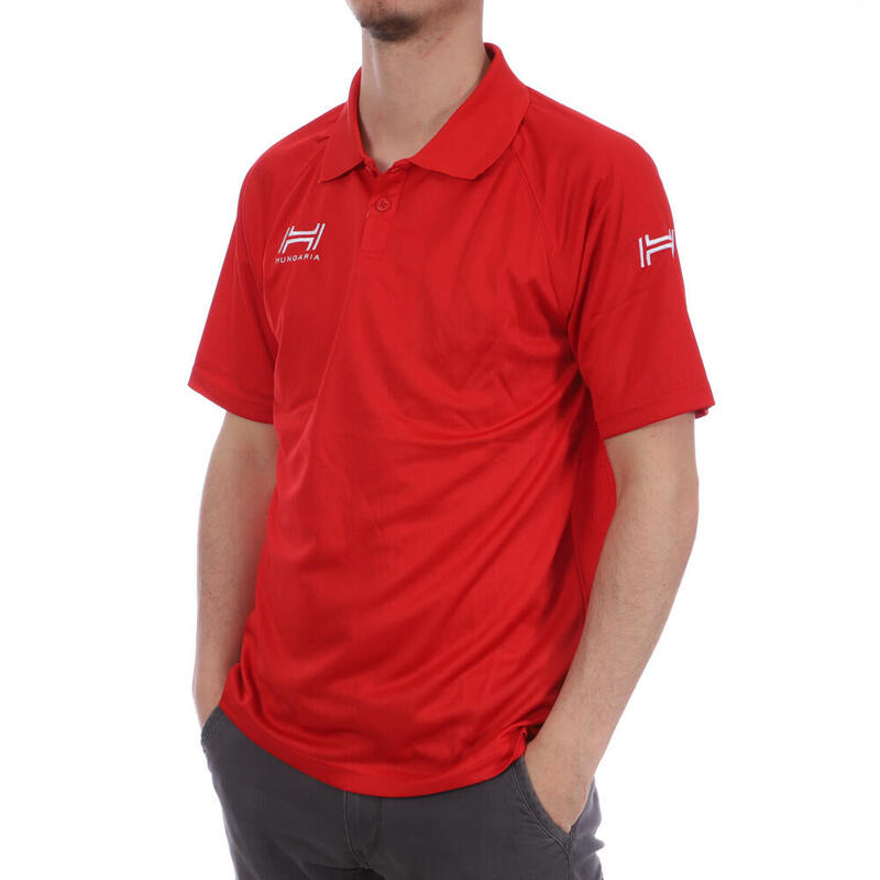 Polo Rouge Homme Hungaria Training Premium