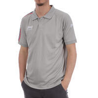 Polo gris bandes rouge/noir homme Hungaria Training pro