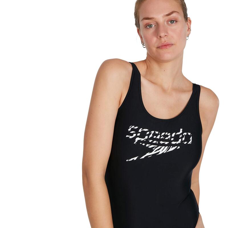 Costum de baie întreg pentru femei Speedo Logo Deep U-Back