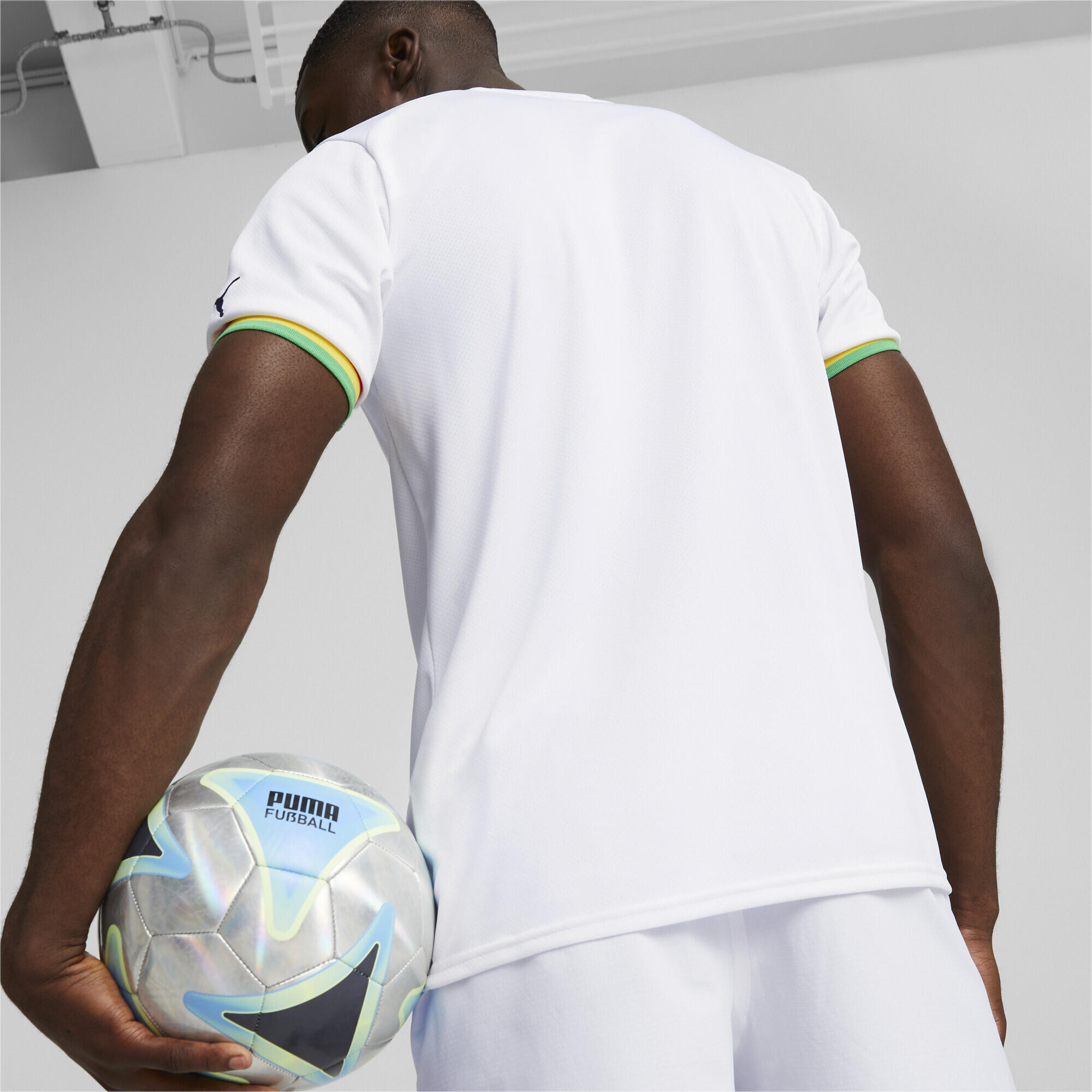 Męska replika koszulki domowej Ghany 22/23 PUMA White Black 4/7