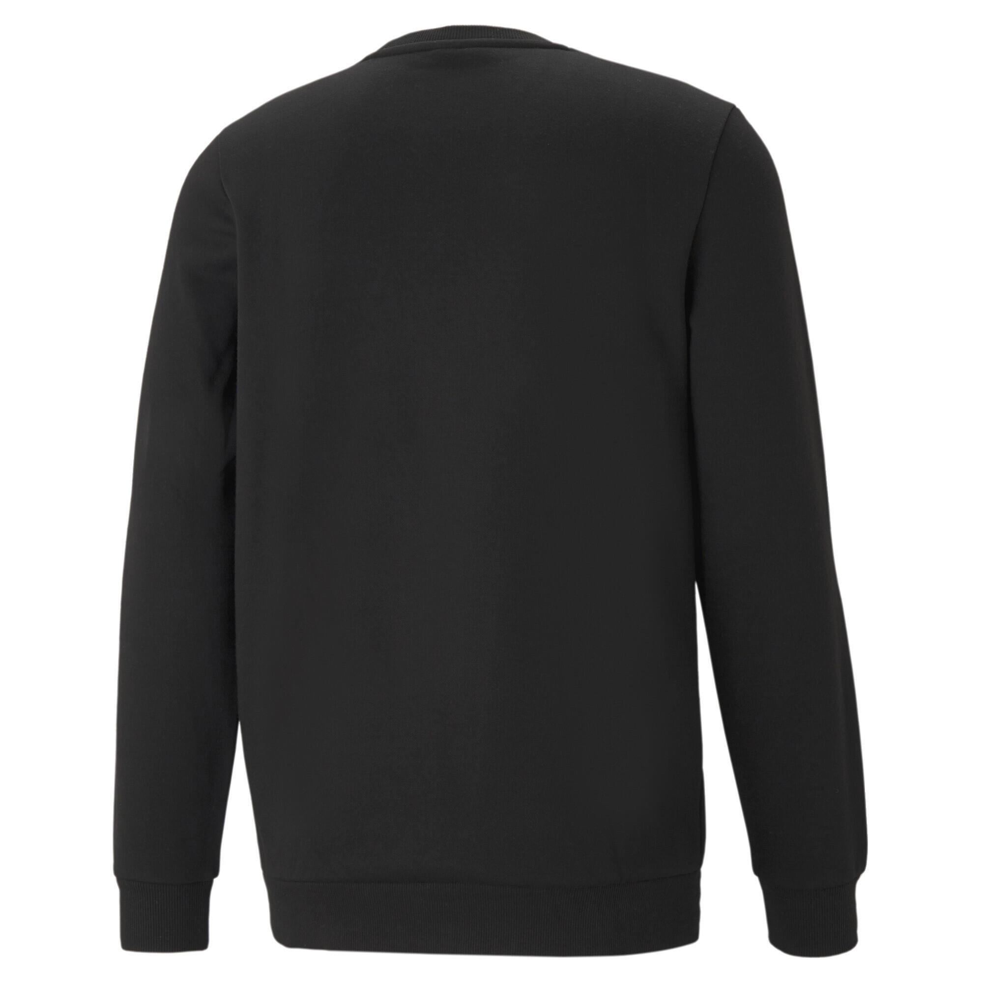 PUMA Mens Essentials Small Logo Crew Neck Sweatshirt - Black 2/5