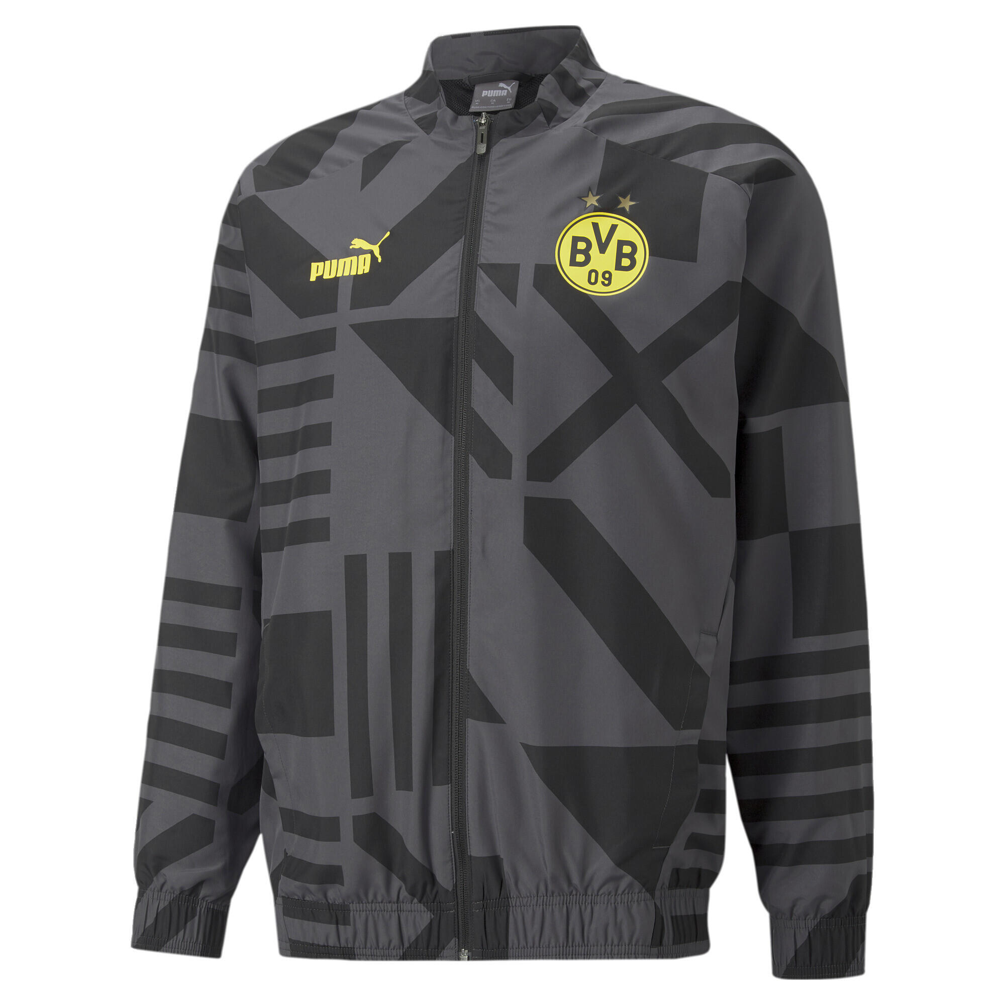 Puma - Blouson D’avant-match De Football Borussia Dortmund Homme Puma - Veste - Gris|noir - 38 S - Decathlon