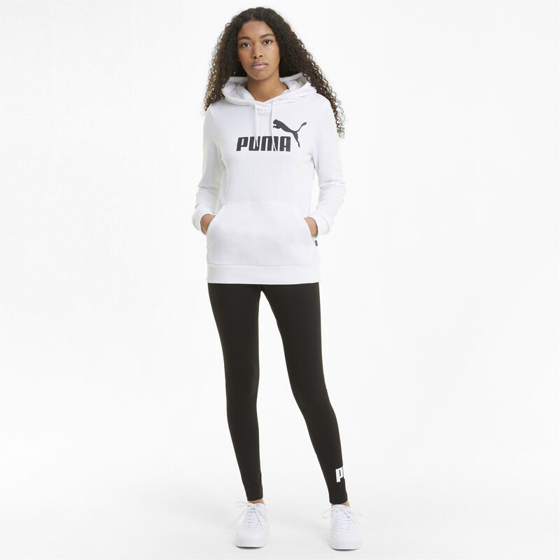 Essentials Logo Hoodie Damen PUMA White