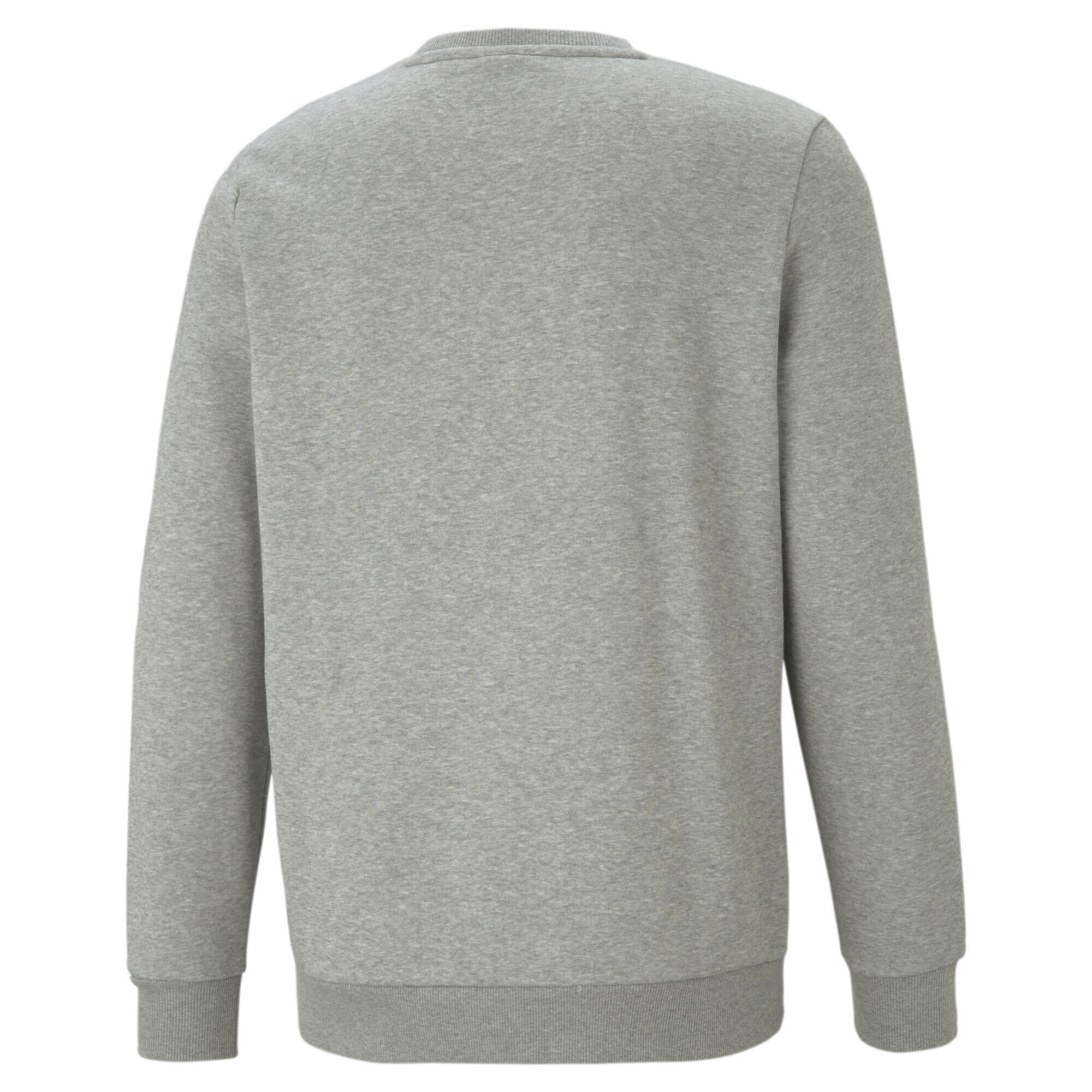 PUMA Mens Essentials Small Logo Crew Neck Sweatshirt - Medium Gray Heather 2/5