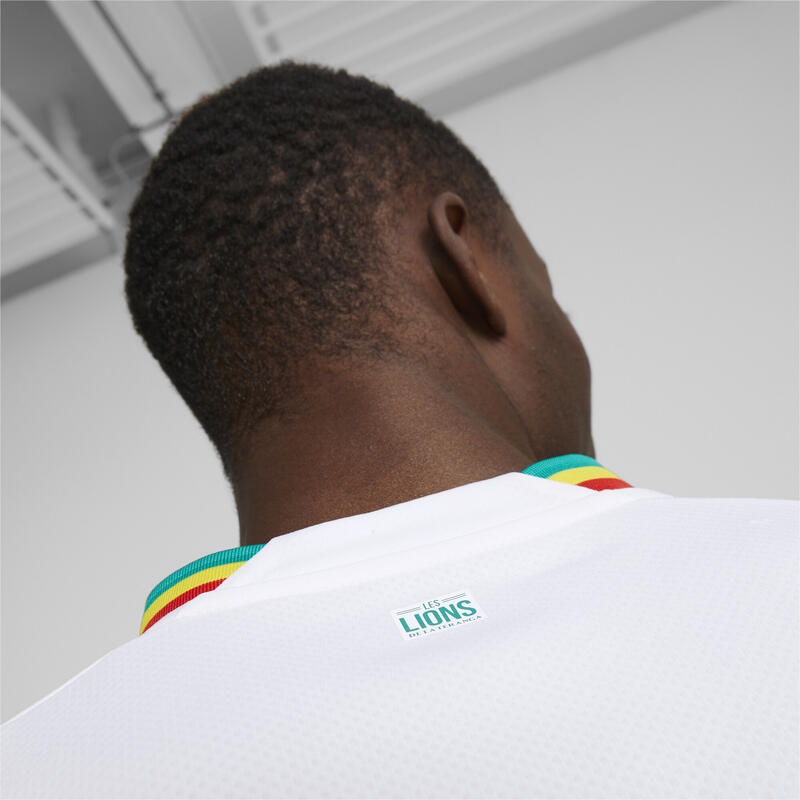 Camiseta Senegal Local 22/23 Réplica Hombre PUMA White Pepper Green