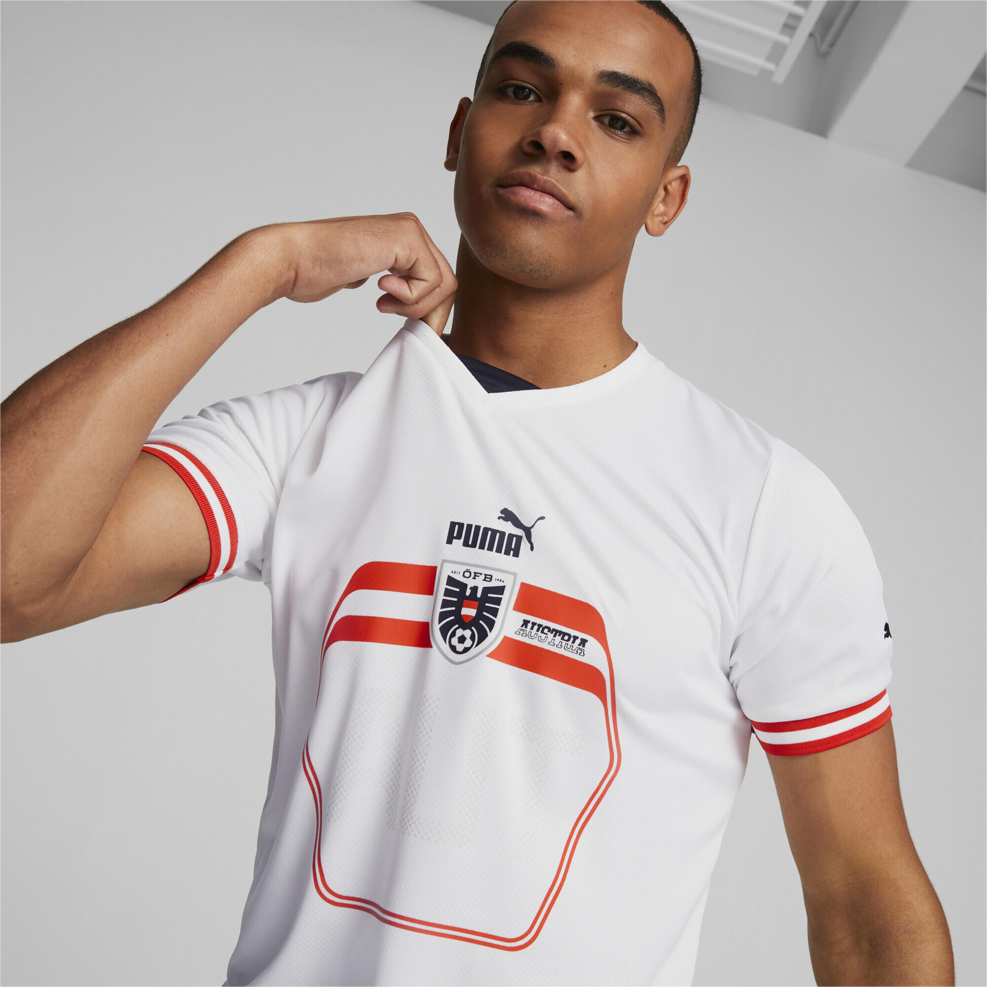 Österreich 22/23 Replik Auswärtstrikot Herren PUMA White Black 4/6