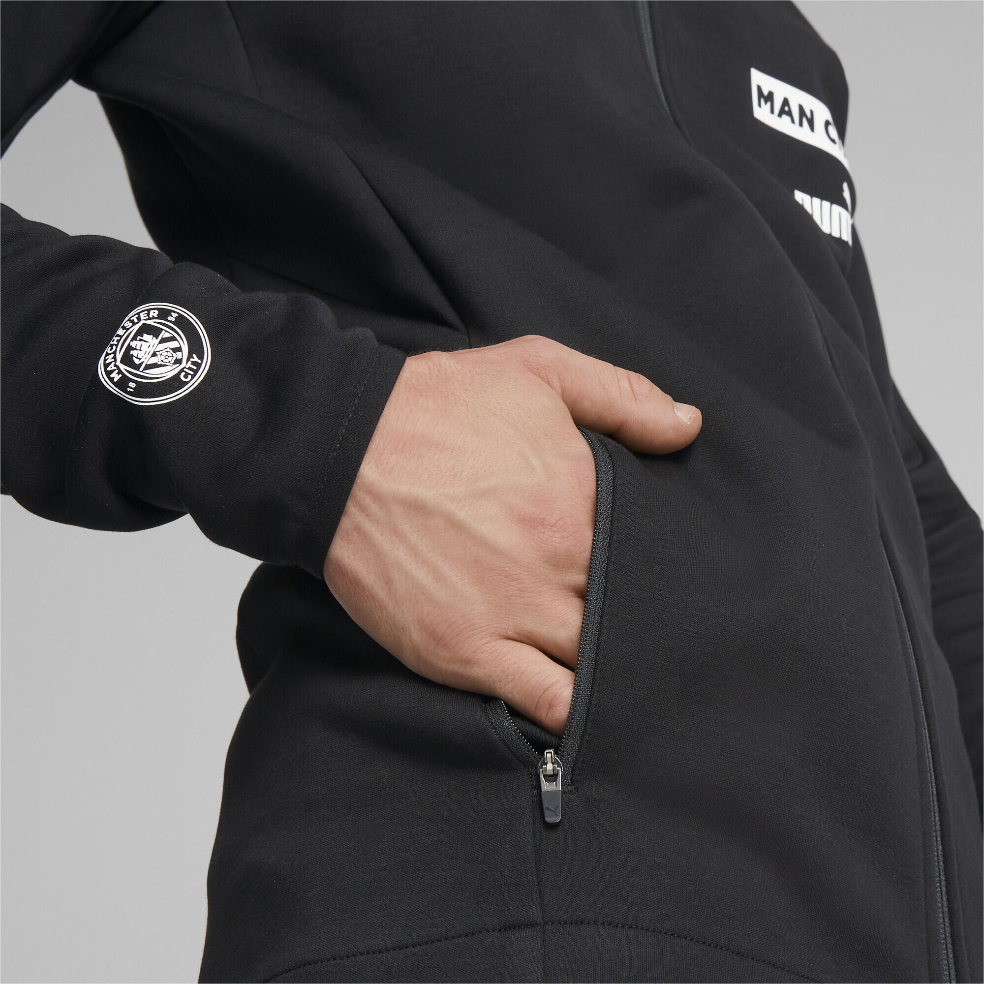 Manteau Puma MCFC CASUALS HDY JKT Noir 5/7
