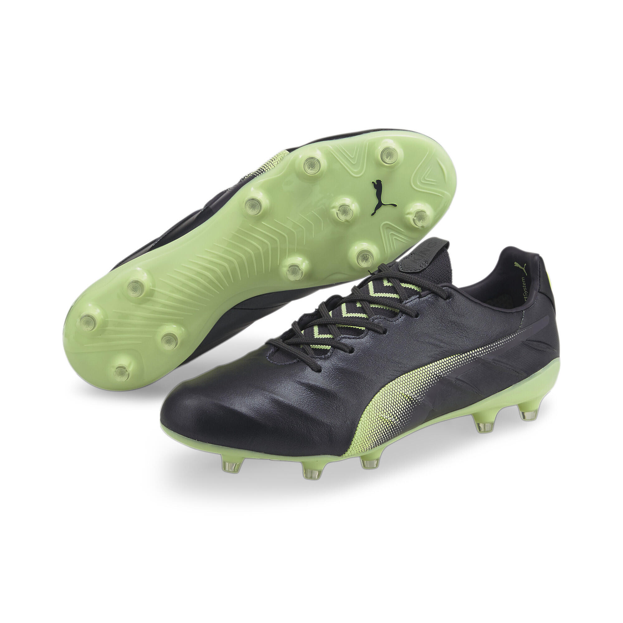 Puma King Platinum 21 FG/AG Mens Black Football Boots 1/5