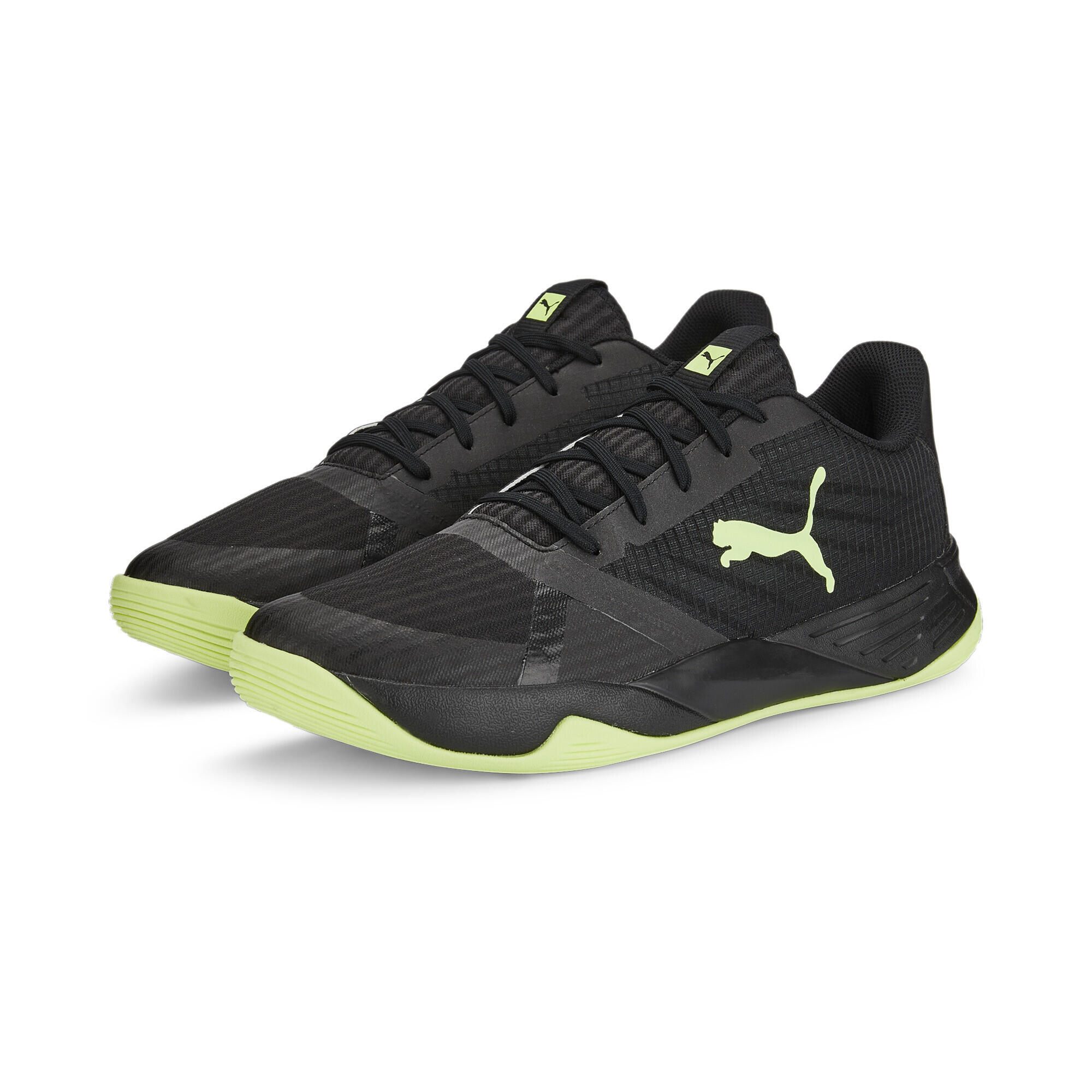 Puma - Chaussures De Handball Accelerate Pro Ii Puma - Baskets - Jaune|noir|vert - 44,5 - Decathlon
